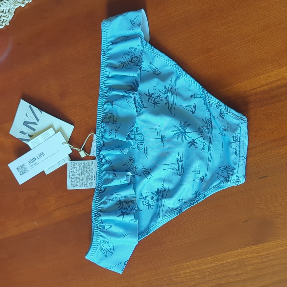 Zara Girls Ruffled Bikini Bottom NWT - Picture 4 of 6